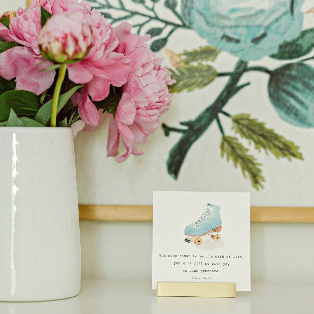 Kids Scripture cards displayed in a child's bedroom for daily encouragement.