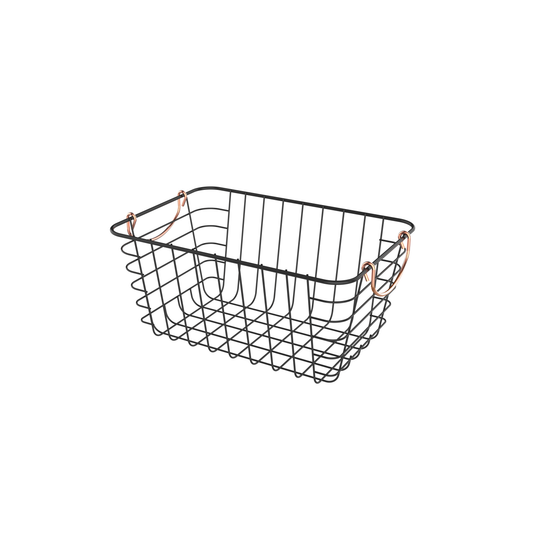 Copper Handled Wire Baskets - Small