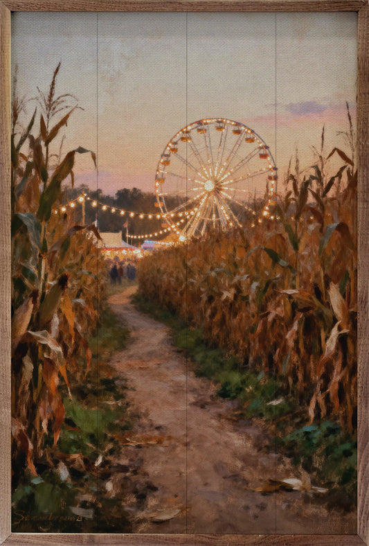 Corn Maze Path Wall Art