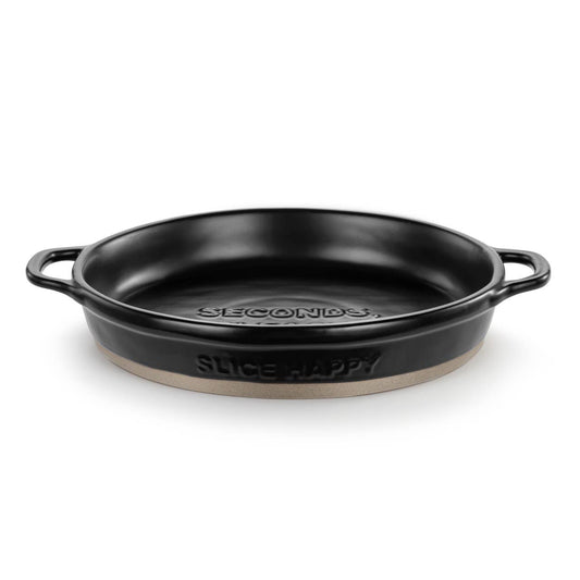 “Seconds, Please!” Black Pie Dish