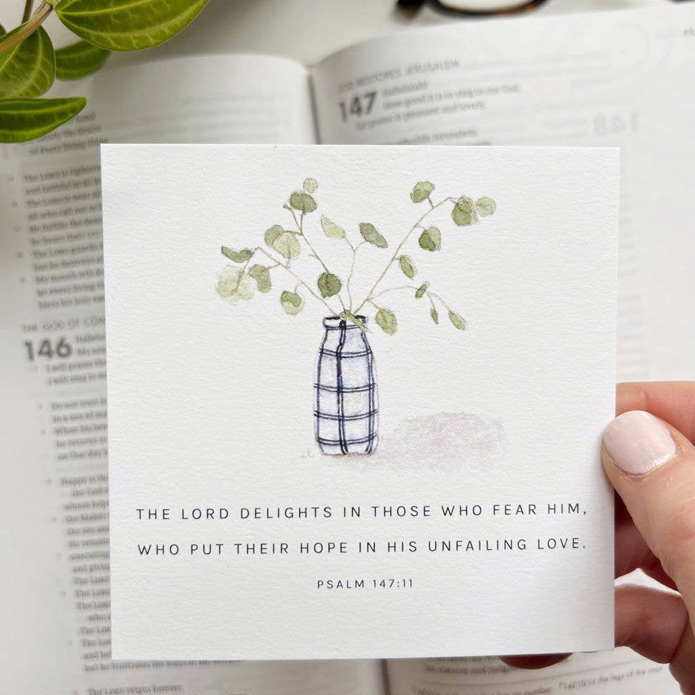 Hope Scripture cards displayed on a desk for daily encouragement and reflection.