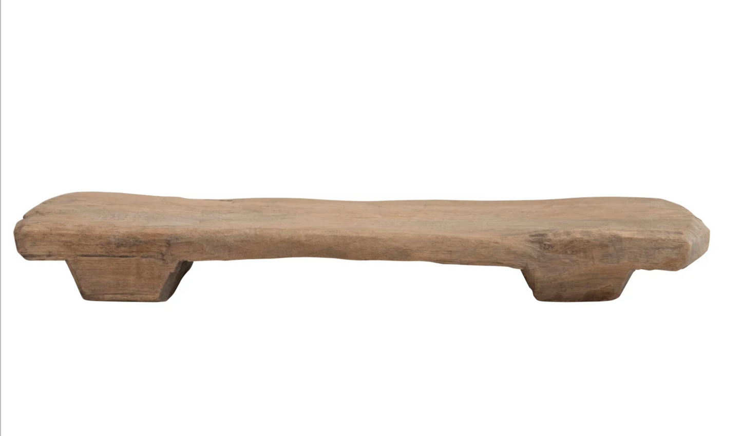 Decorative found wood board featuring natural grain, rustic texture, and artisan character.