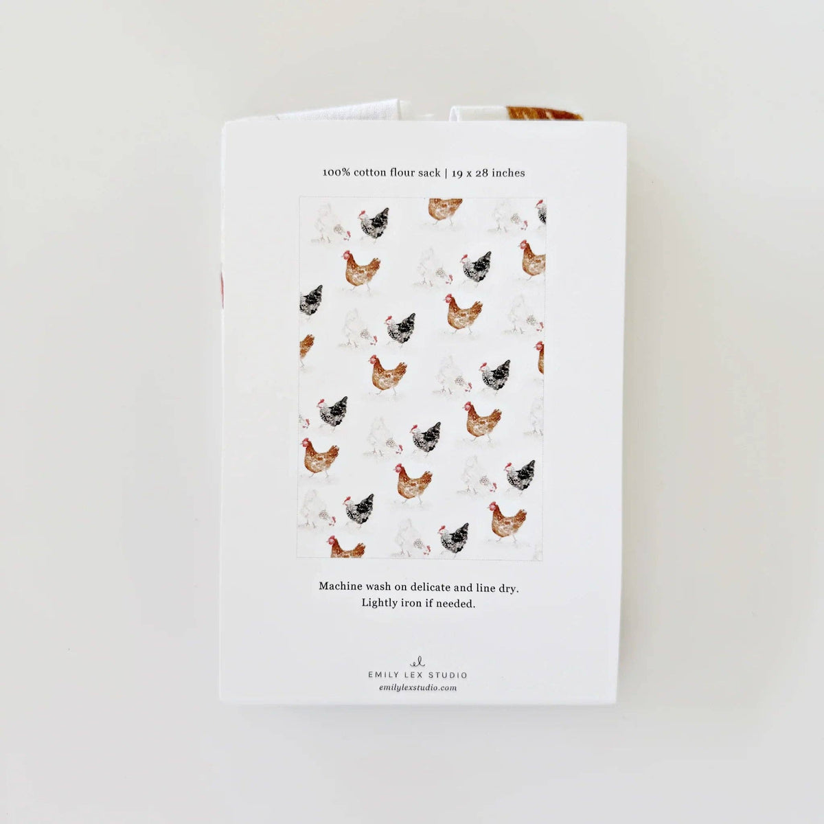 Chickens Cotton Flour Sack Tea Towel | Emily Lex
