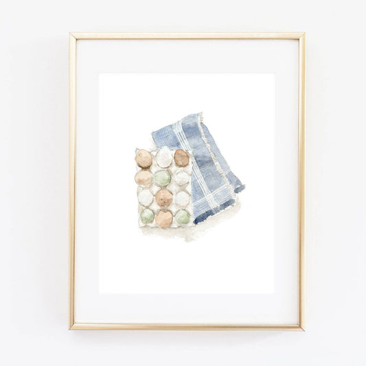 Eggs art print: 8x10