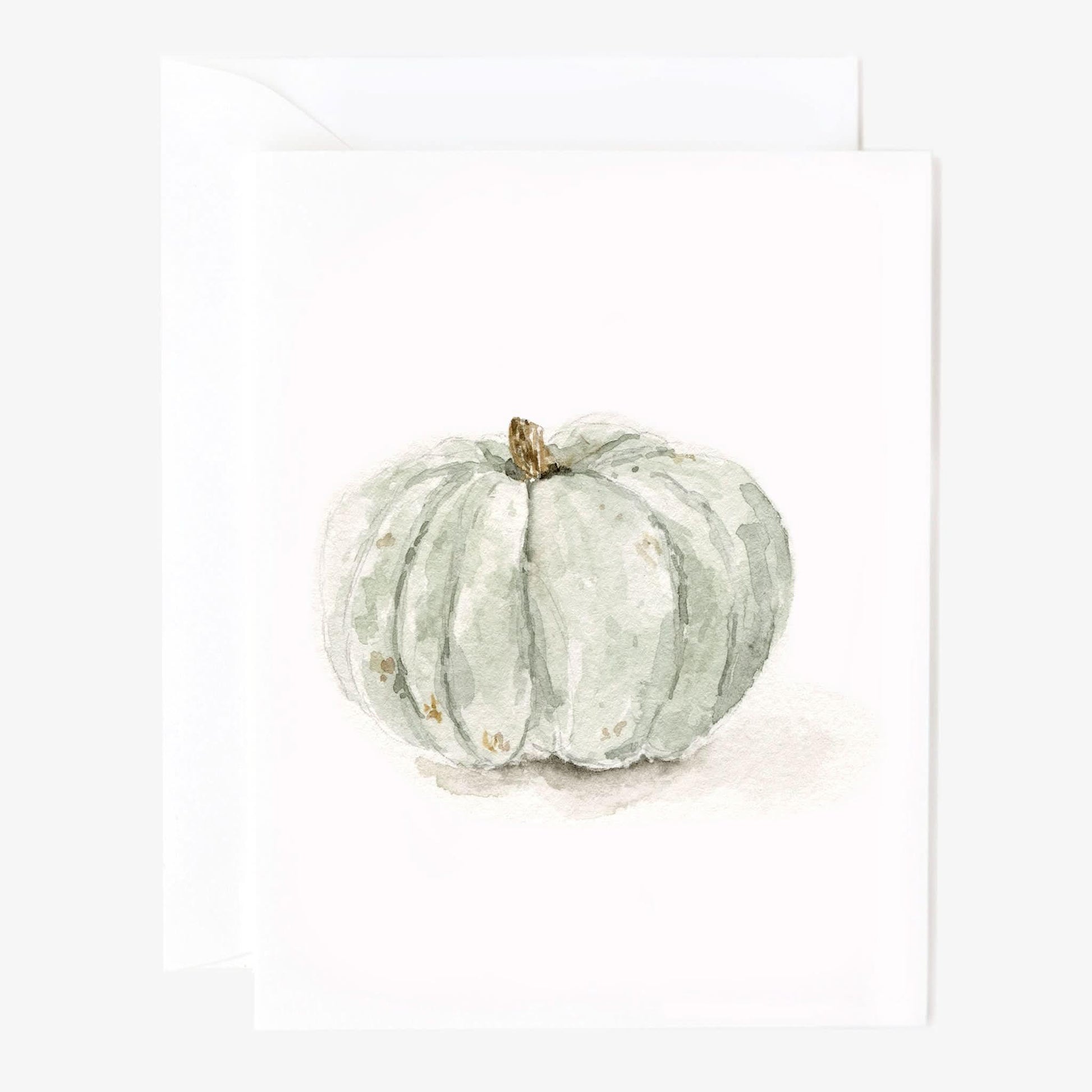 Assorted autumn watercolor notecards printed on premium 120 lb superfine paper with blank interiors for handwritten messages.