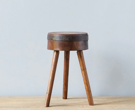 Found European Chop Block Table
