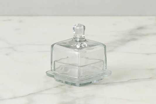 French Bistro Glass Jam Jar - Square