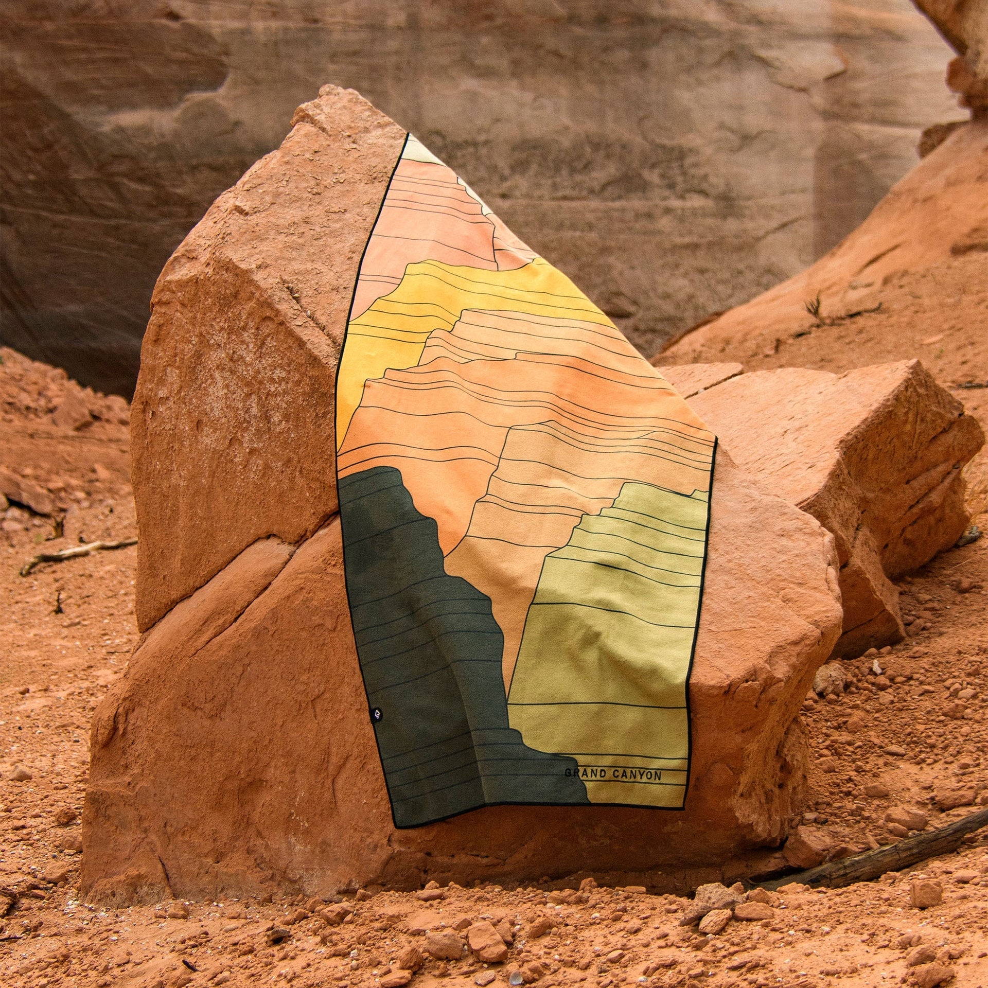Nomadix Original Travel Towel featuring a Grand Canyon National Park landscape design with quick-dry MicroTerry™ performance fabric.