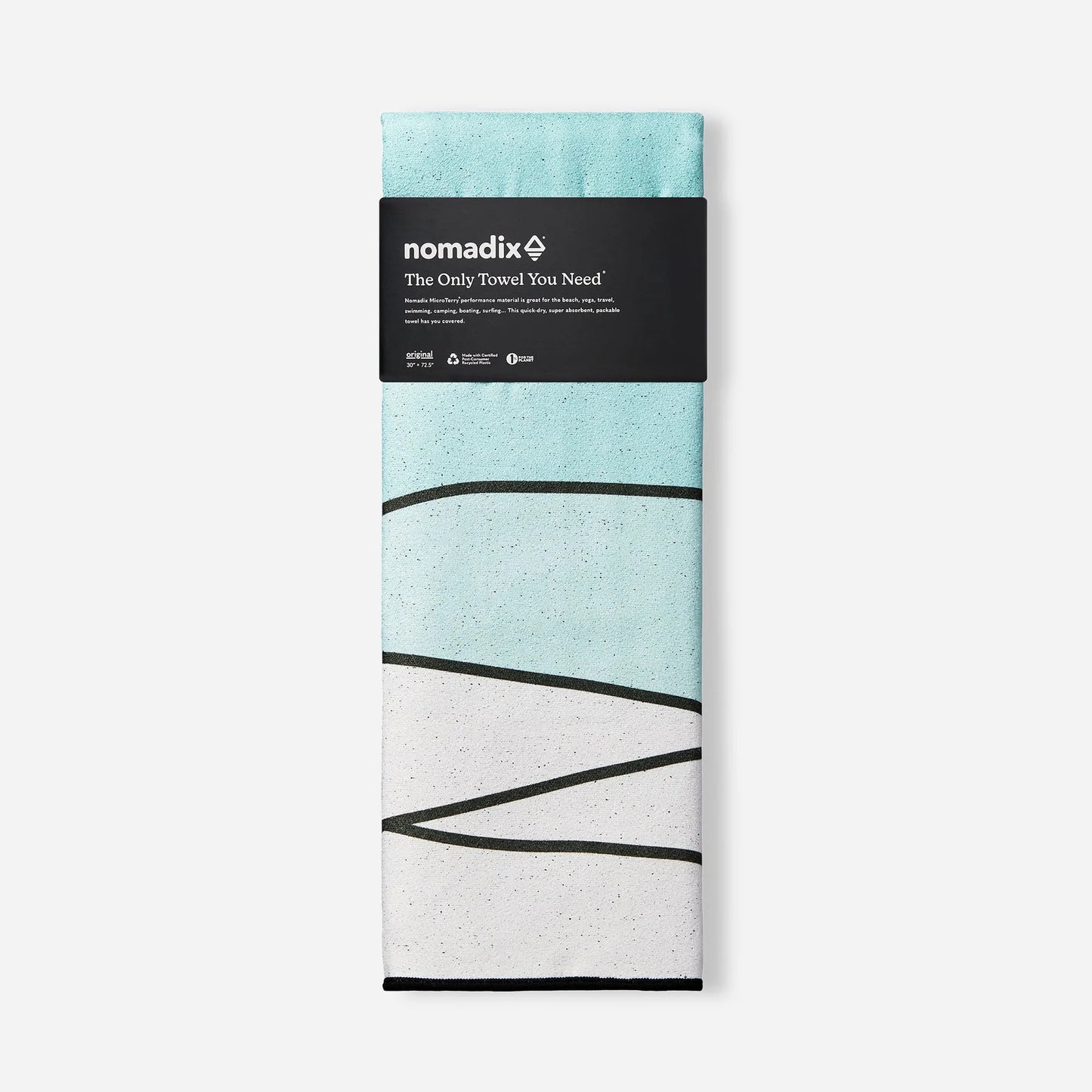 Nomadix Original Travel Towel featuring a Great Smoky Mountains National Park landscape design with quick-dry MicroTerry™ performance fabric.