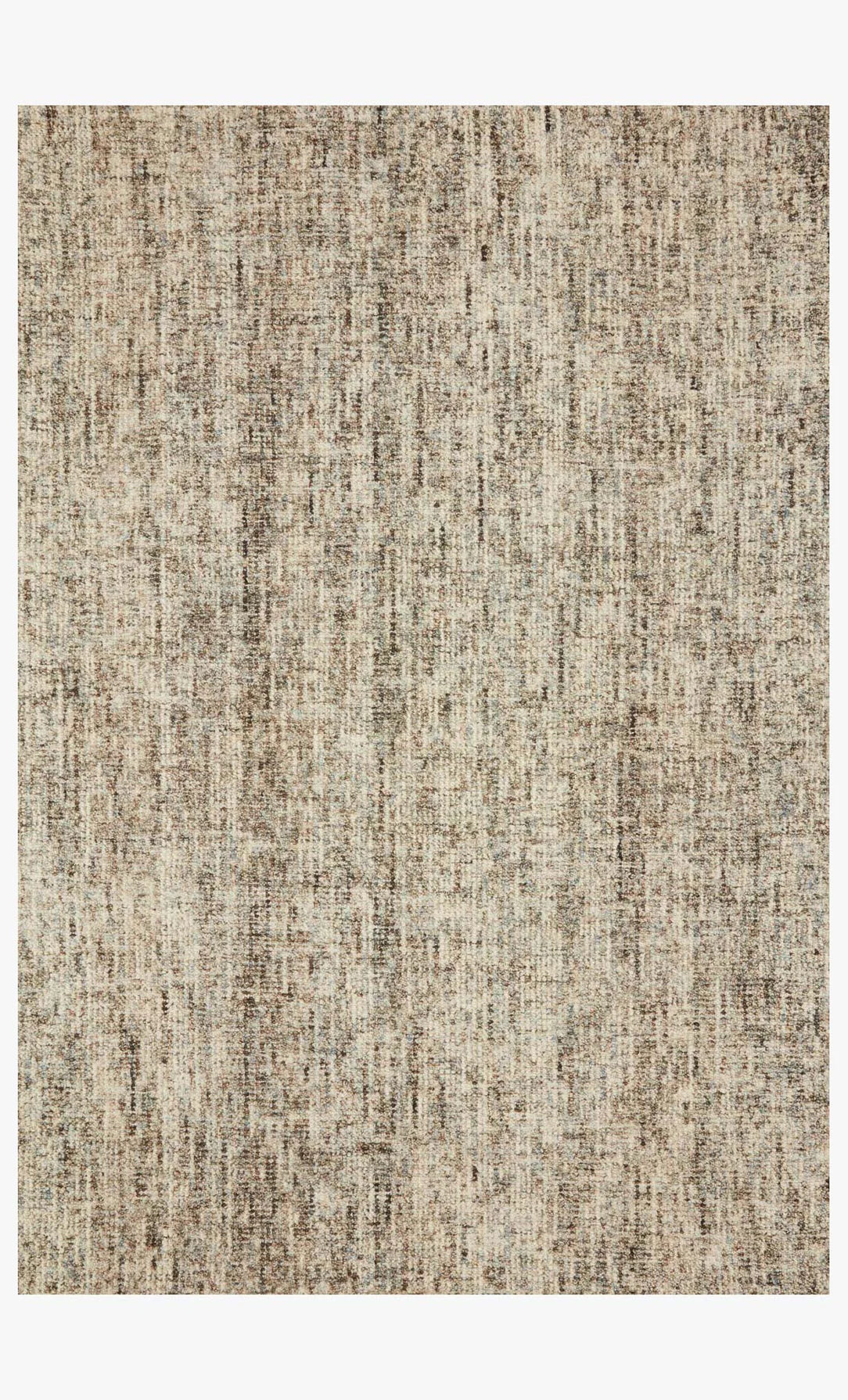 Harlow Mocha & Mist hand-tufted wool area rug featuring a soft textured design in warm earthy tones.