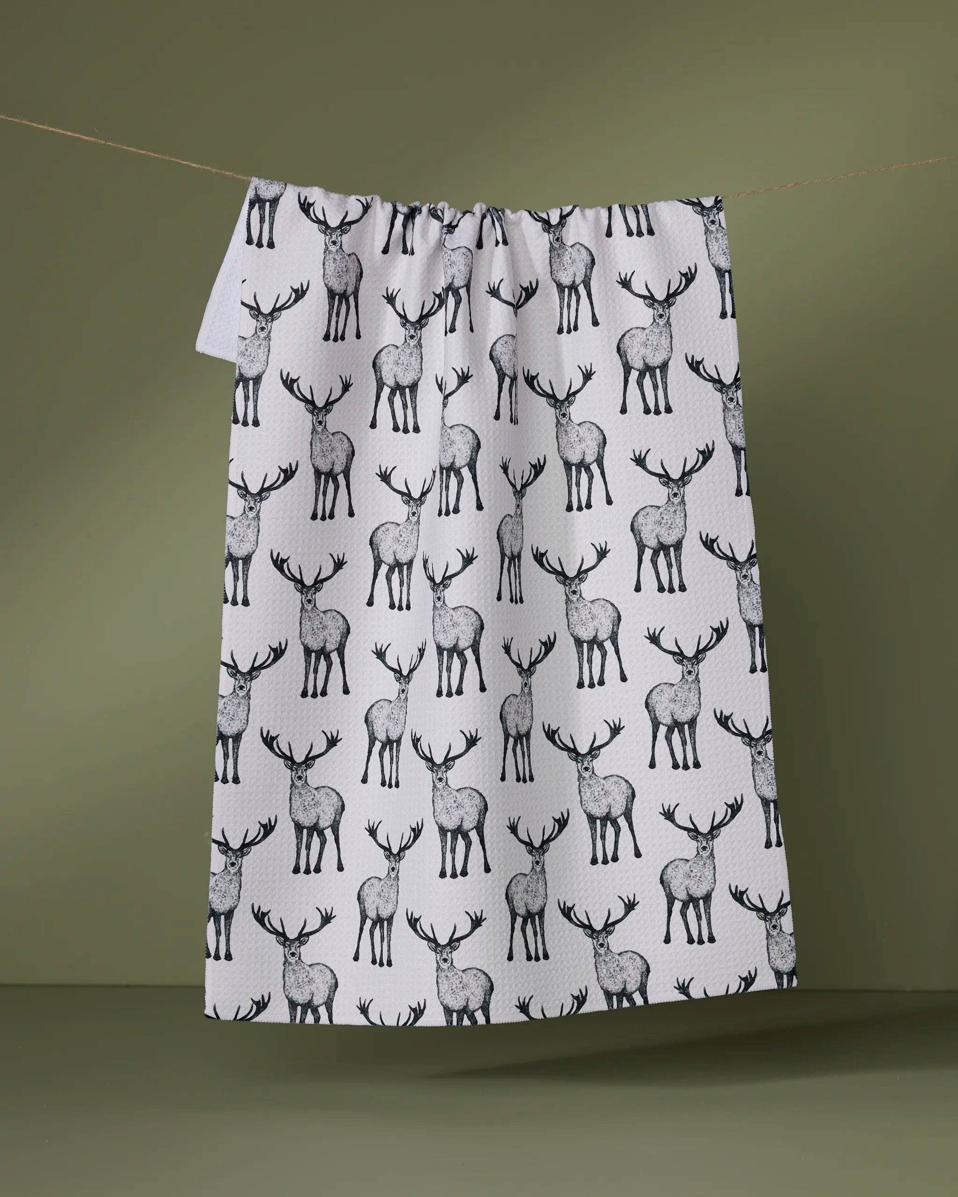 Hartley Tea Towel by Geometry featuring modern kitchen styling and Geoweave fabric.