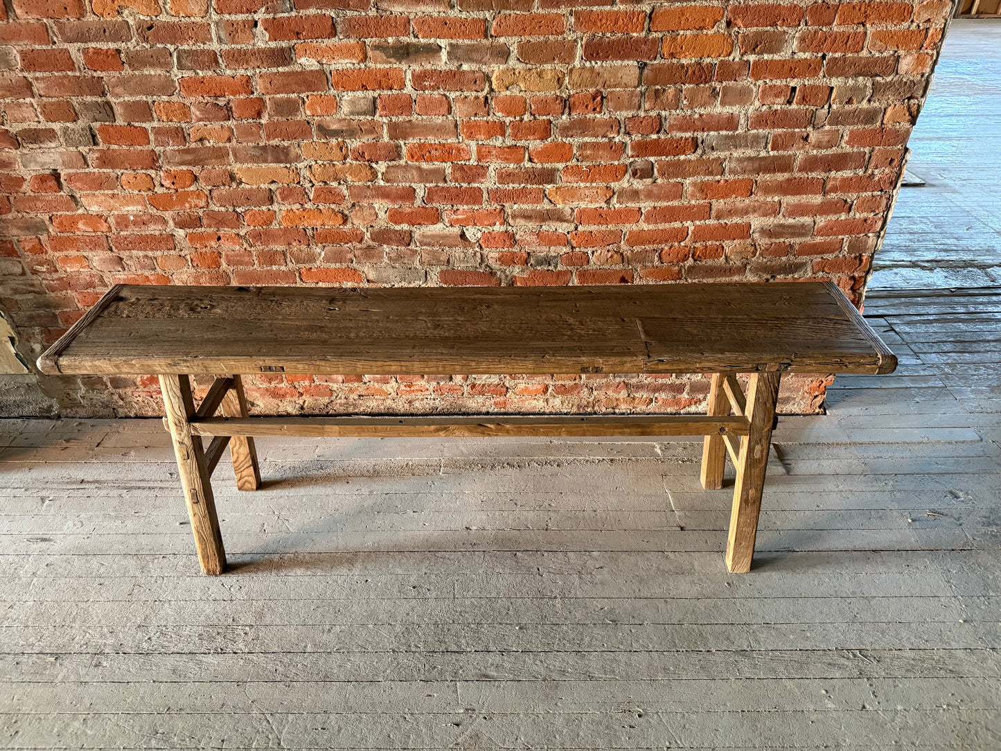 Heritage Reclaimed Wood Console Table featuring timeless Shaker-inspired design.