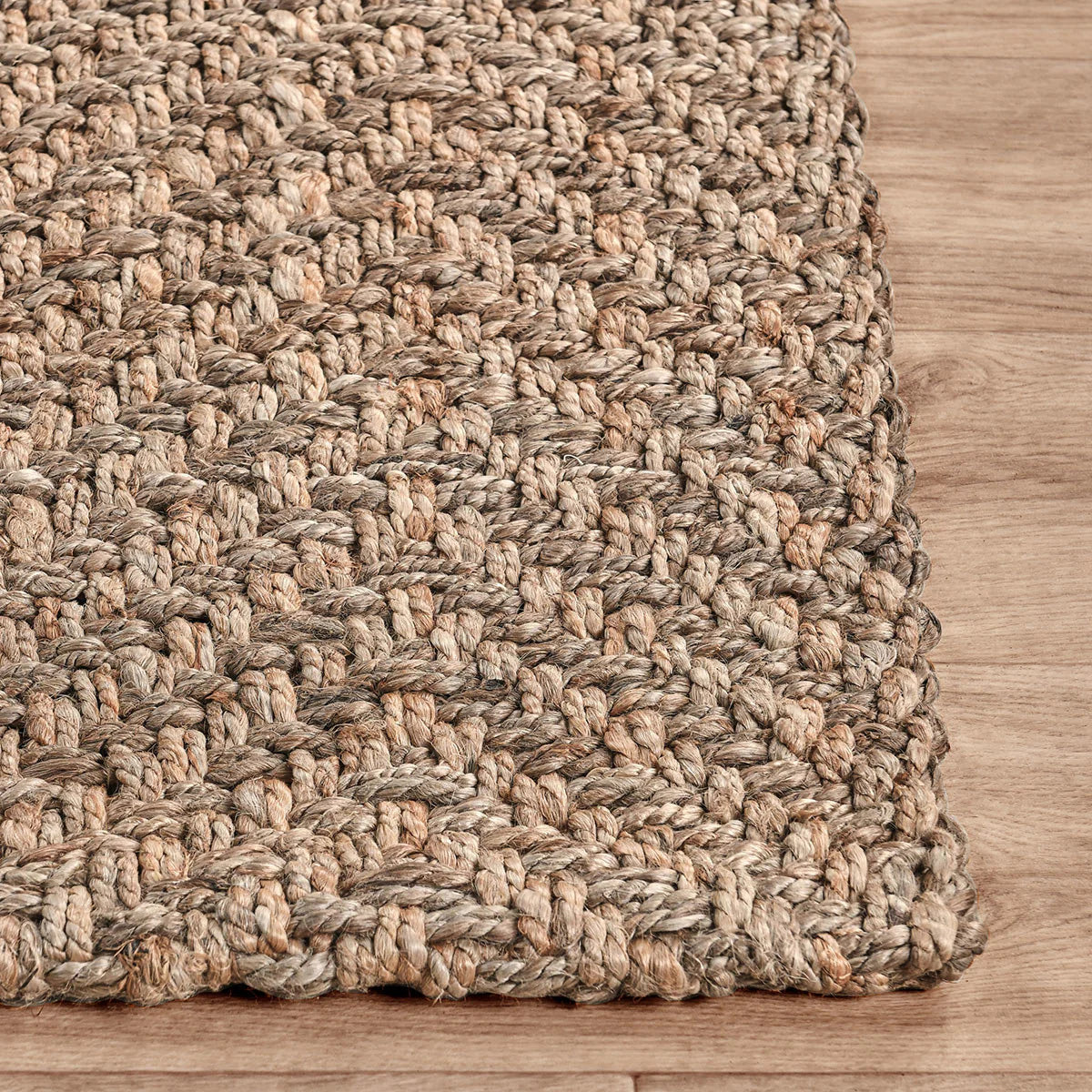 Herringbone Wool & Jute Rug