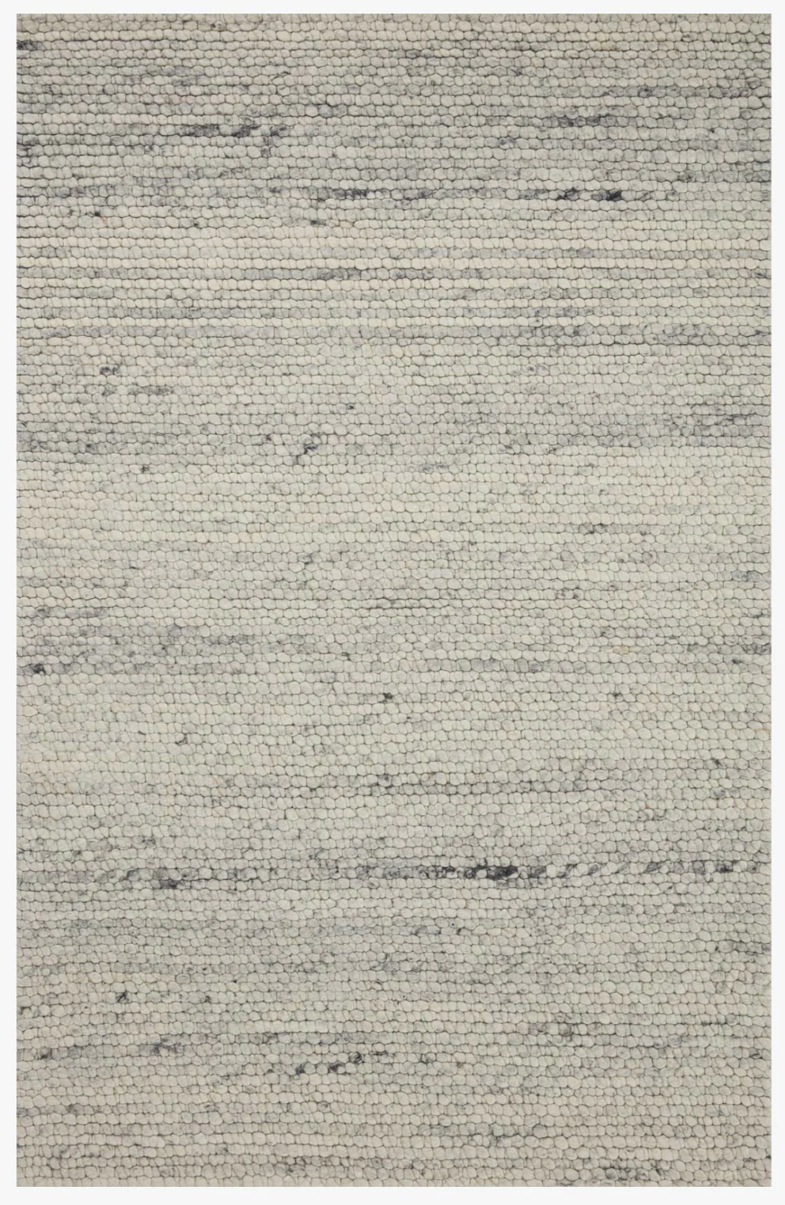 Magnolia Home Caroline Rug in Mist featuring a soft textured hand-loomed design.