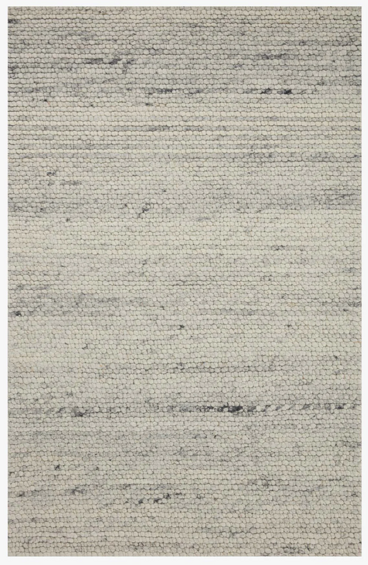 Magnolia Home Caroline Rug in Mist featuring a soft textured hand-loomed design.