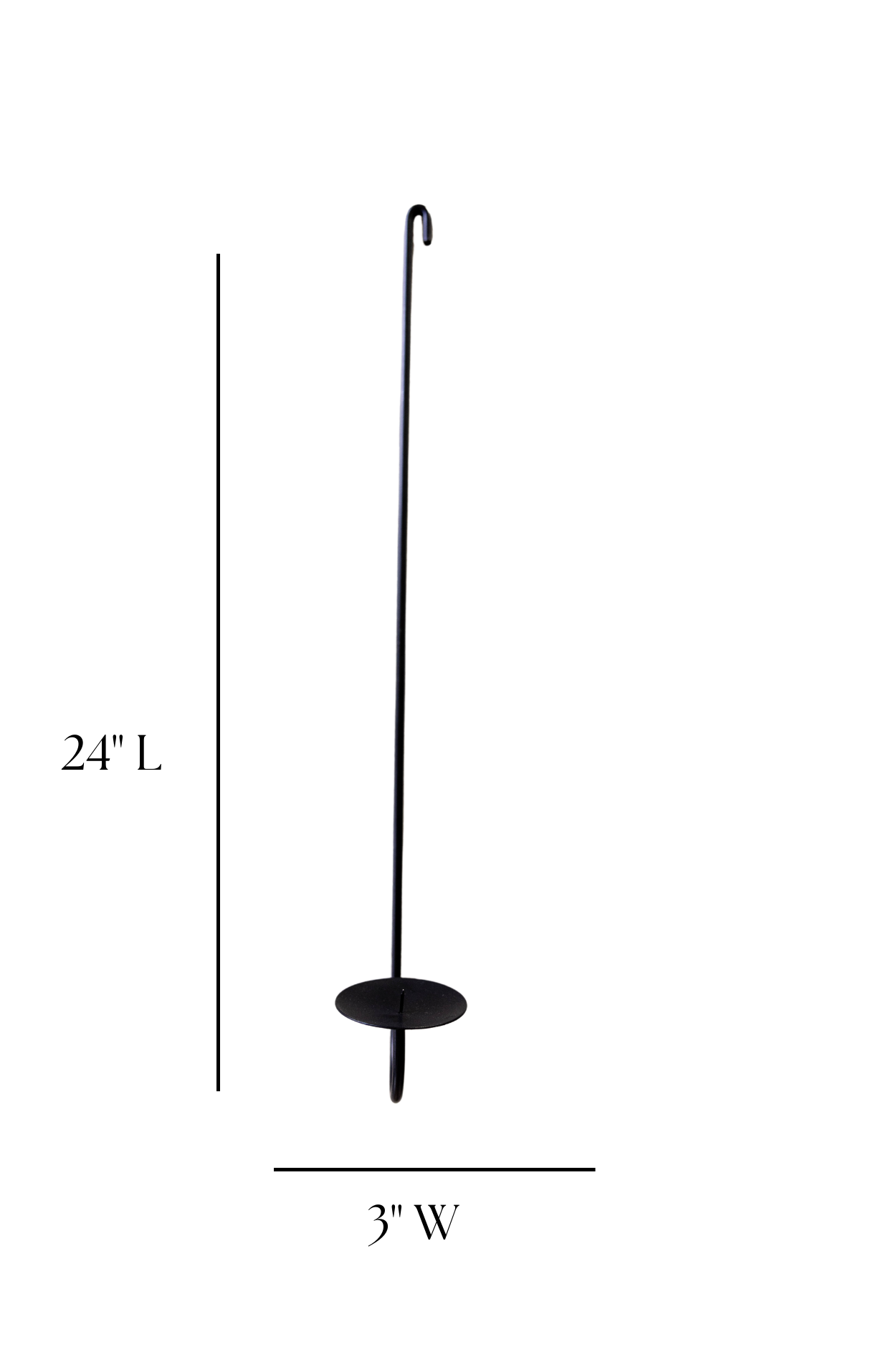 Matte Black Iron Wall Candle Sconce