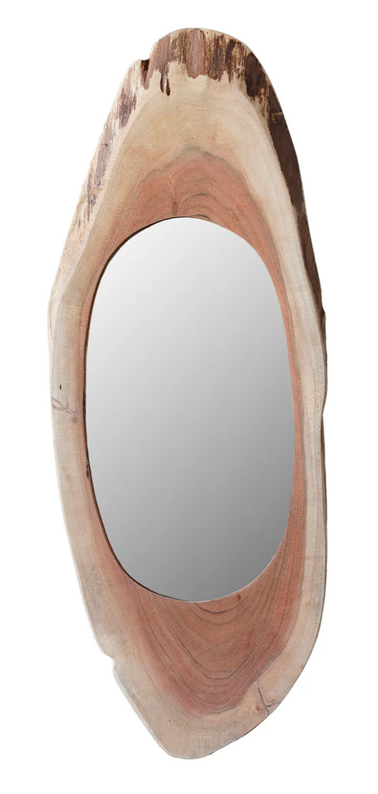 Morphic Acacia Wood Mirror
