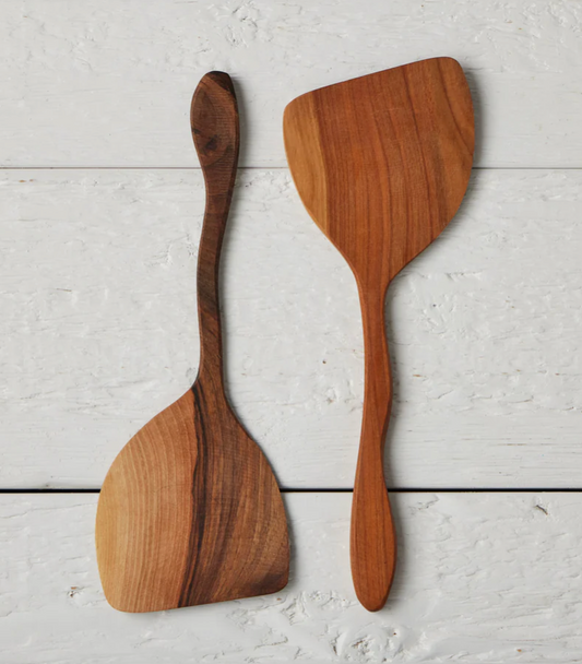 Oversized Fruitwood Kitchen Spatula