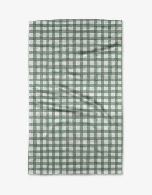 Picnic Gingham Tea Towel featuring classic gingham-inspired design by Geometry.