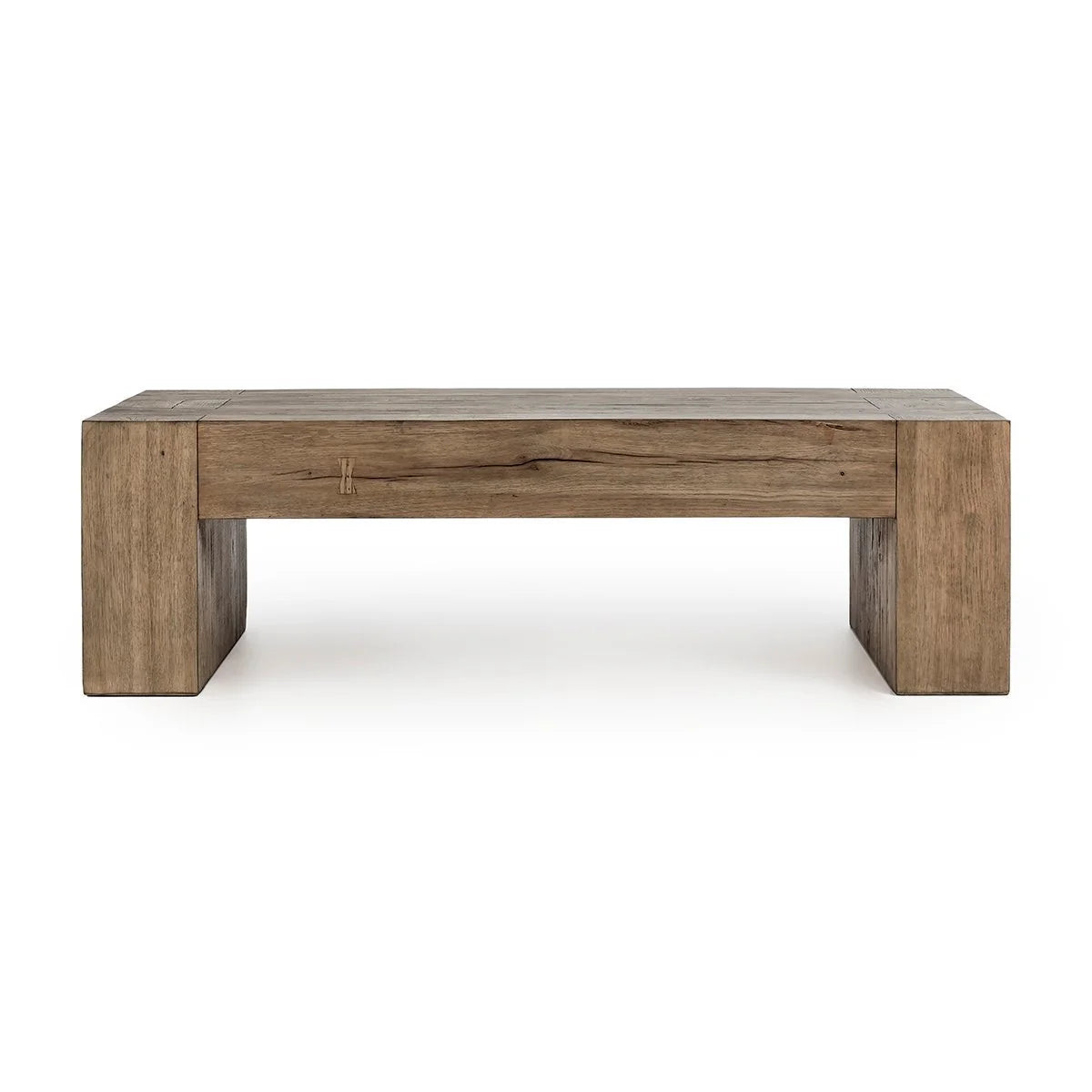 Bristol Reclaimed Oak Coffee Table in Café Brown crafted from FSC®-certified reclaimed oak with exposed joinery and natural wood grain.