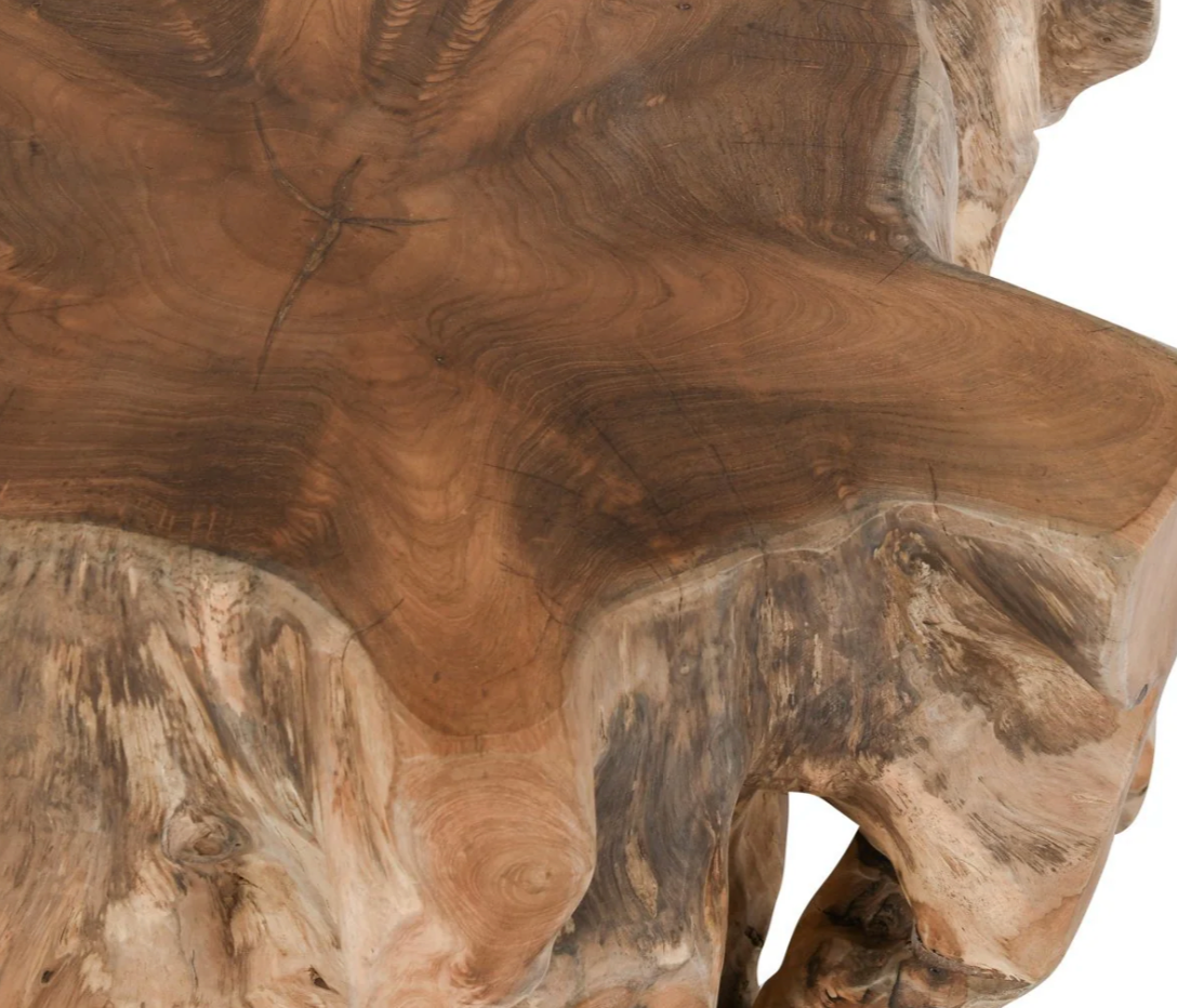 Cypress Teak Root End Table