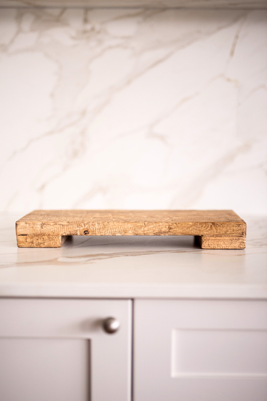 Reclaimed Elm Wood Trivet Riser