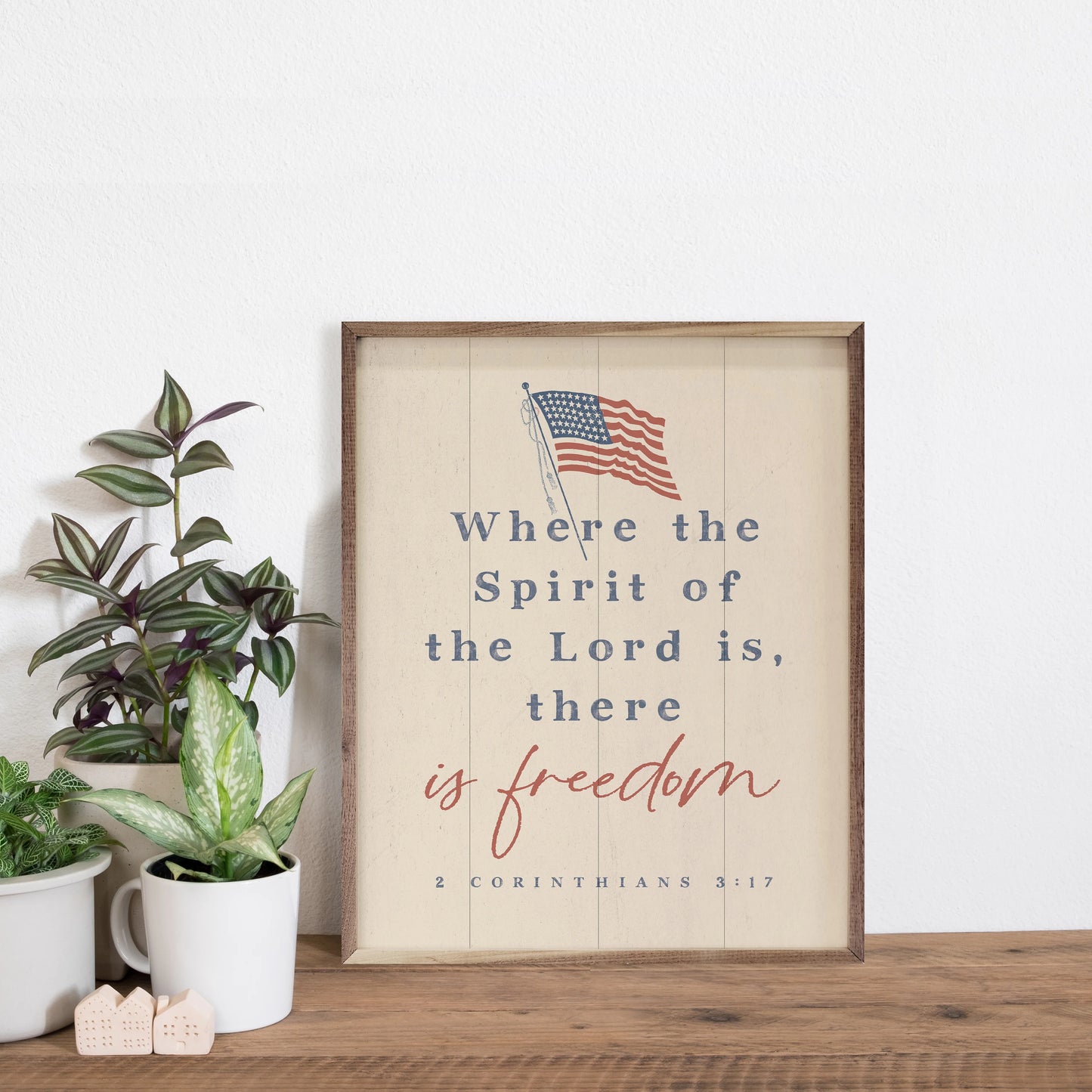 There Is Freedom Wall Art – 2 Corinthians 3:17