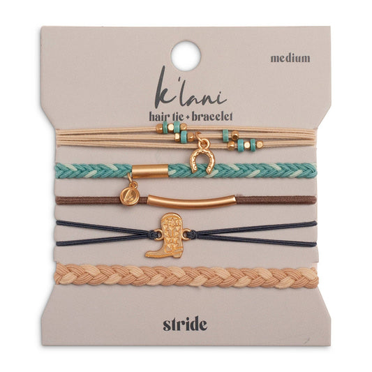 Stride Hair Tie Bracelet Set – Medium