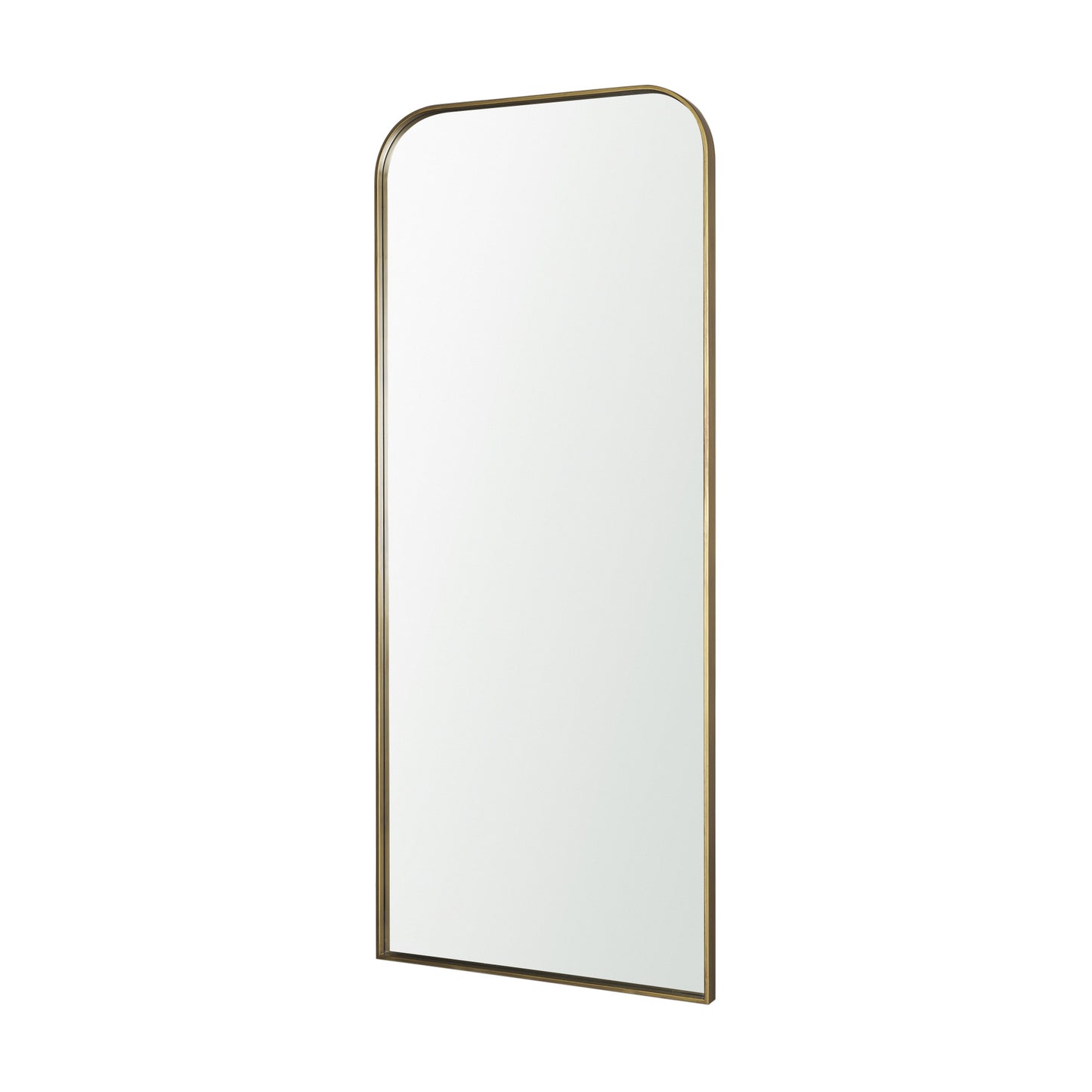 Tamira Arched Floor Mirror – Brushed Brass