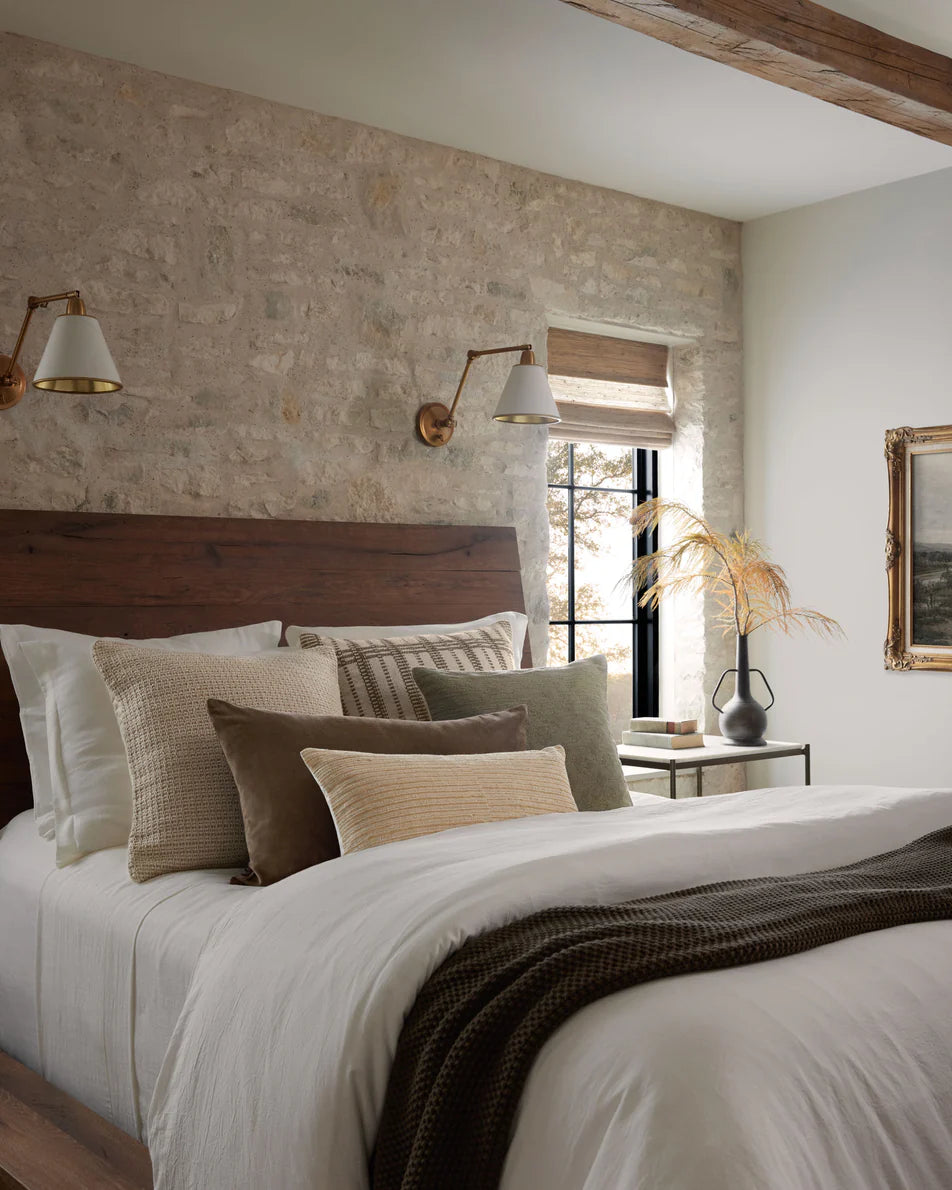Magnolia Home Scarlett pillow adding timeless texture and soft color to a thoughtfully curated home.
