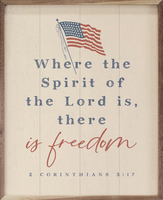 There Is Freedom Wall Art – 2 Corinthians 3:17