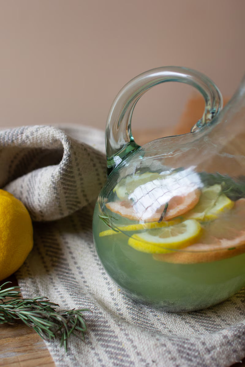 Handcrafted glassware designed for entertaining and everyday display.