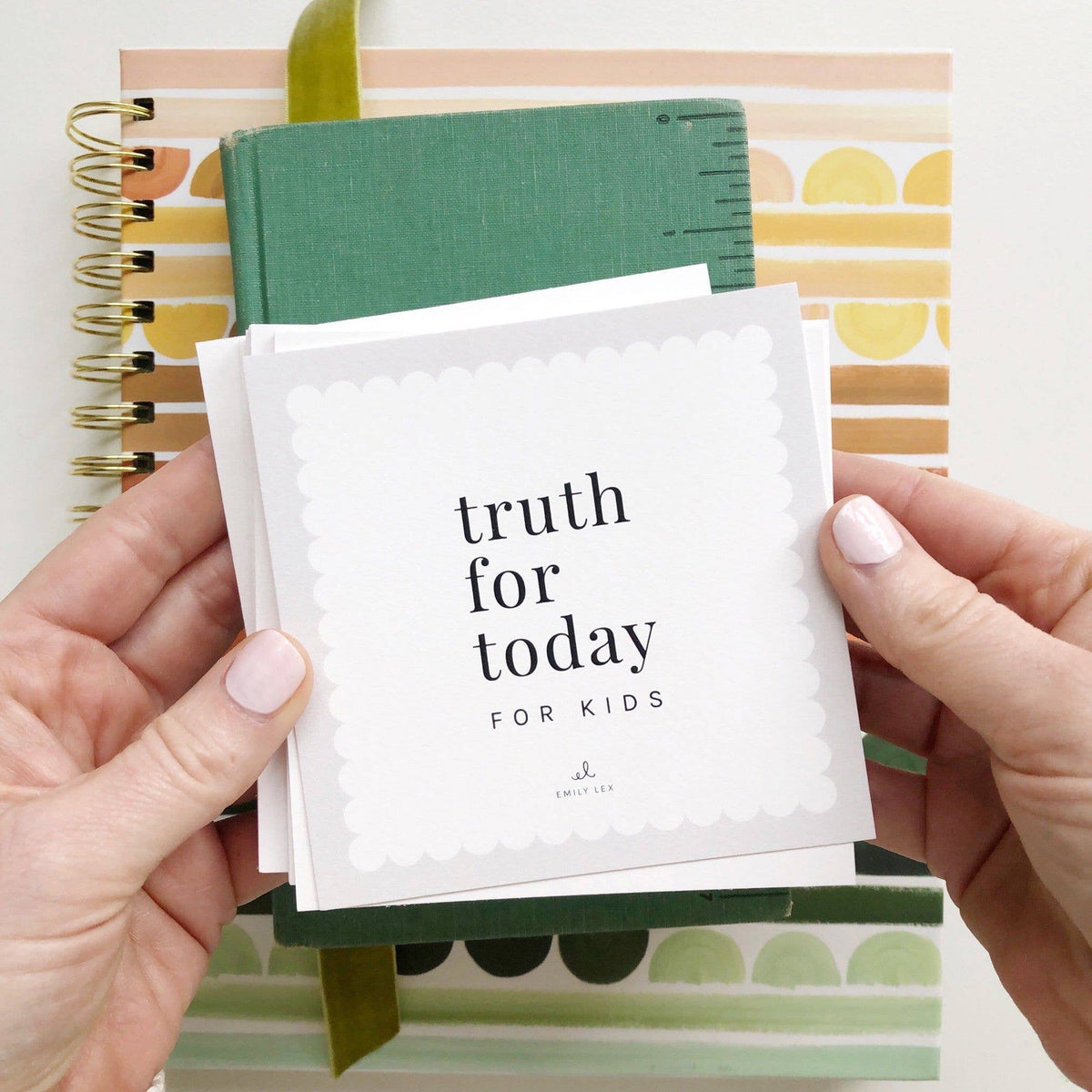 Truth for Today Scripture Cards for Kids featuring Bible verses and original watercolor artwork by Emily Lex.