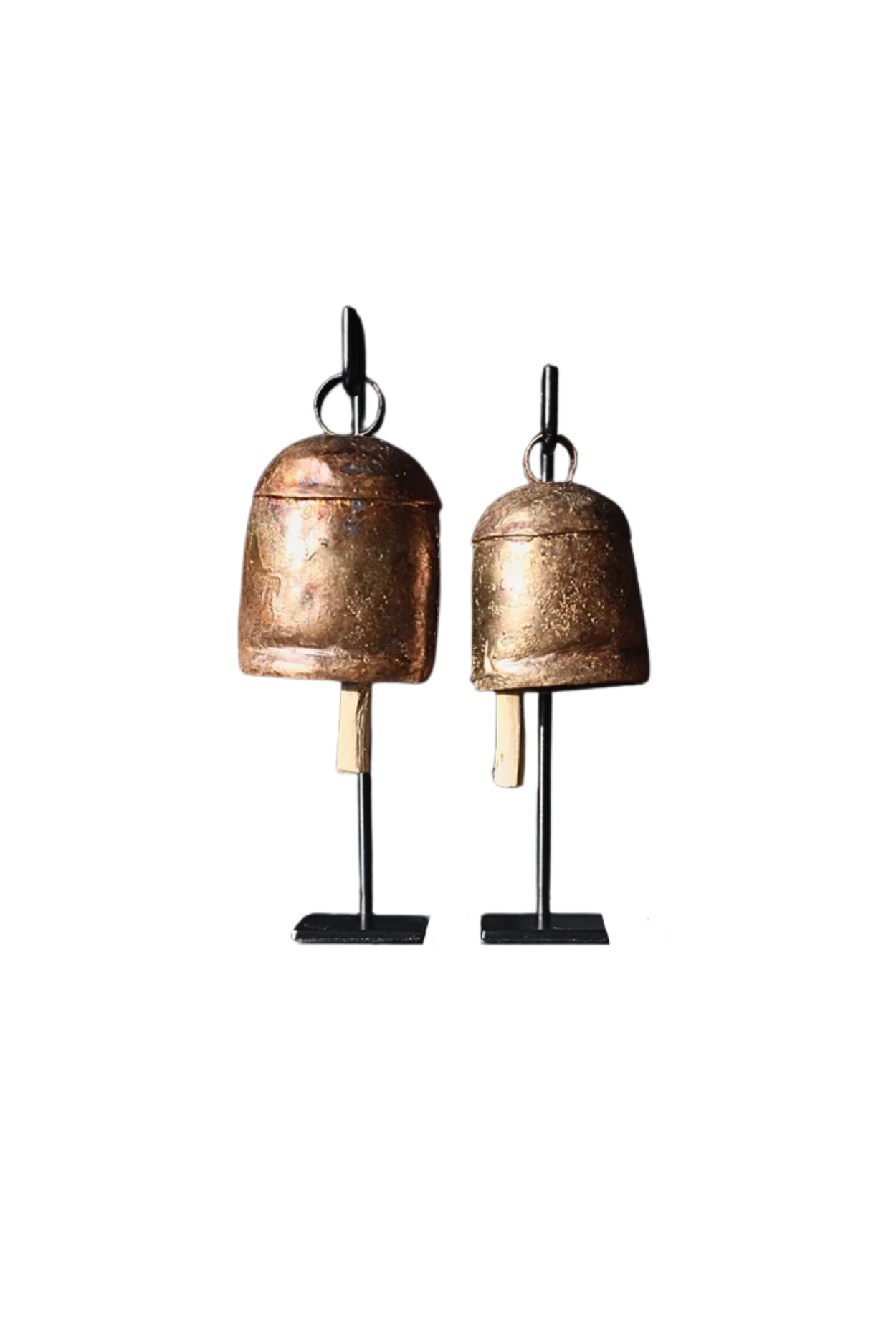 Vintage Inspired Iron Bell Stands – Set of 2