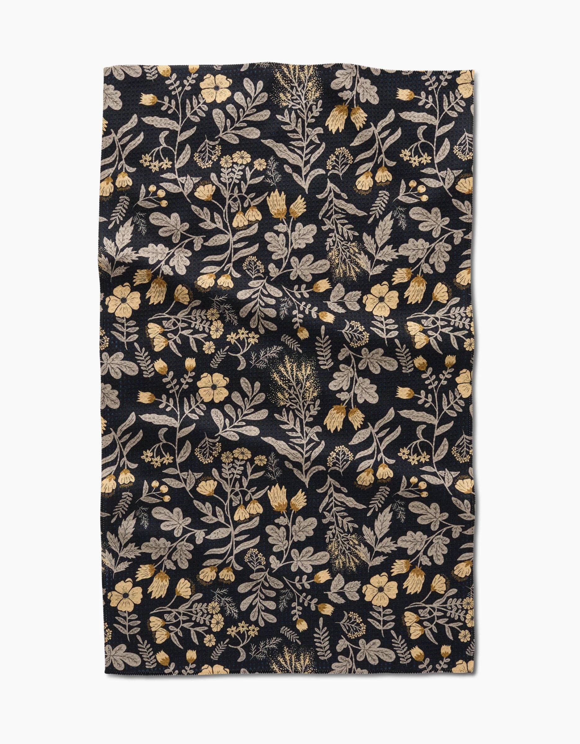 Woodland Wildflowers Tea Towel featuring botanical floral design by Geometry.