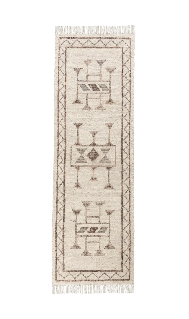 Gazi Handwoven Wool & Jute Rug – Ivory / Brown Multi
